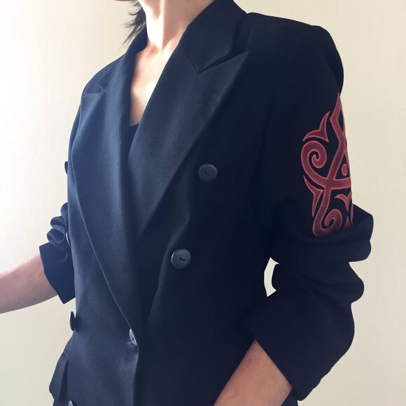 Vintage Sophie Sitbon Double Breasted Blazer and Skirt Suit - Picture 1 of 5